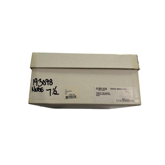 Yves Saint Laurent Tribute 105 Sandals in Vitello Vernice Soft Nude - Picture 3 of 10